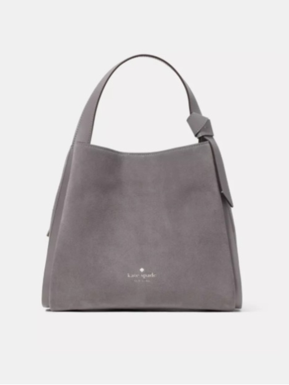 kate spade Gray Suede Hobo Satchel